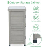 Outdoor Wooden Garden Storage Cabinet