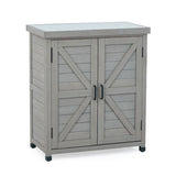 Outdoor Wooden Garden Storage Cabinet