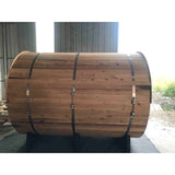 Panorama Barrel Sauna w/ Porch - 8 Person