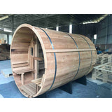 Panorama Barrel Sauna w/ Porch - 8 Person