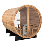Panorama Barrel Sauna w/ Porch - 8 Person